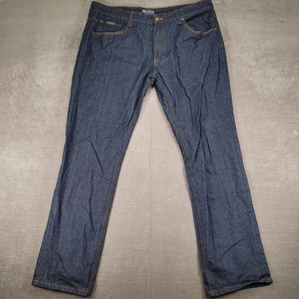 Parish Nation Y2K‎ Denim Jeans Straight Leg Dark Wash Casual Mens Size 40